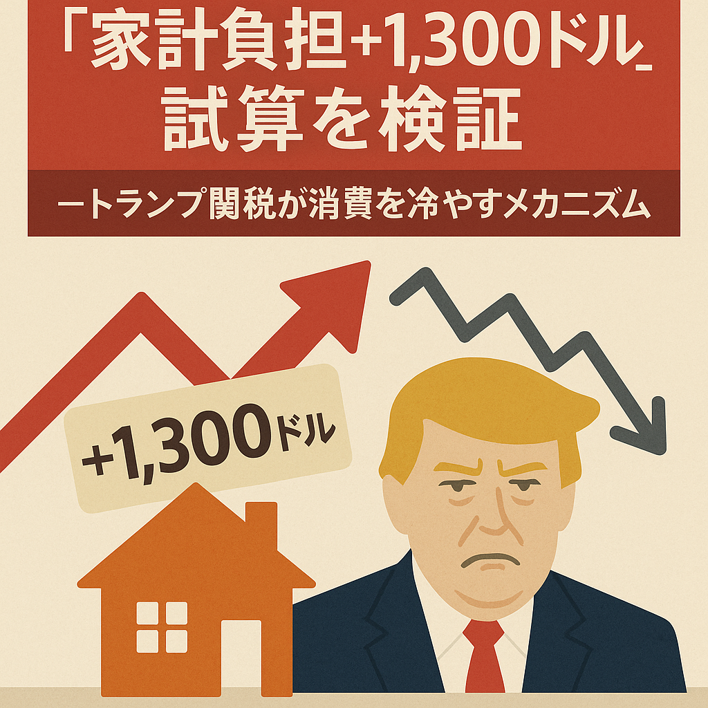 家計負担＋1,300ドル試算を検証―トランプ関税が消費を冷やすメカニズム