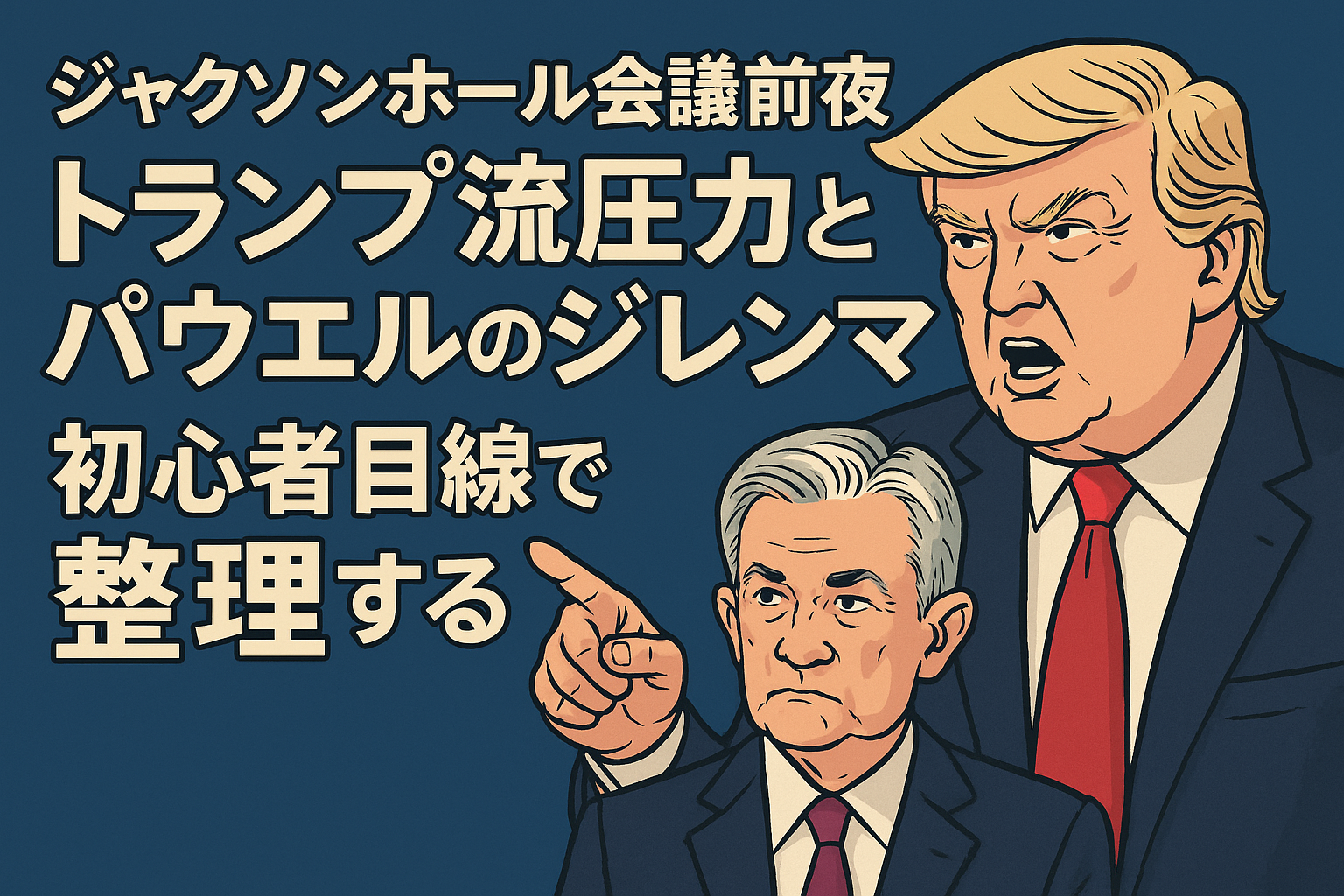 ジャクソンホール会議前夜 トランプ流圧力とパウエルのジレンマを初心者目線で整理する