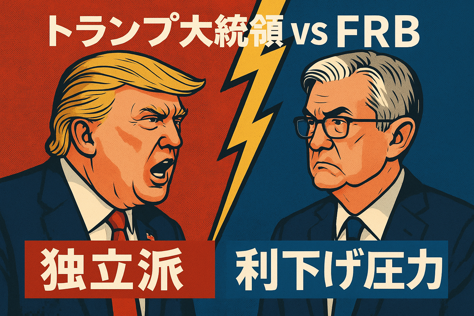トランプ大統領 vs FRB「独立派 vs 利下げ圧力」