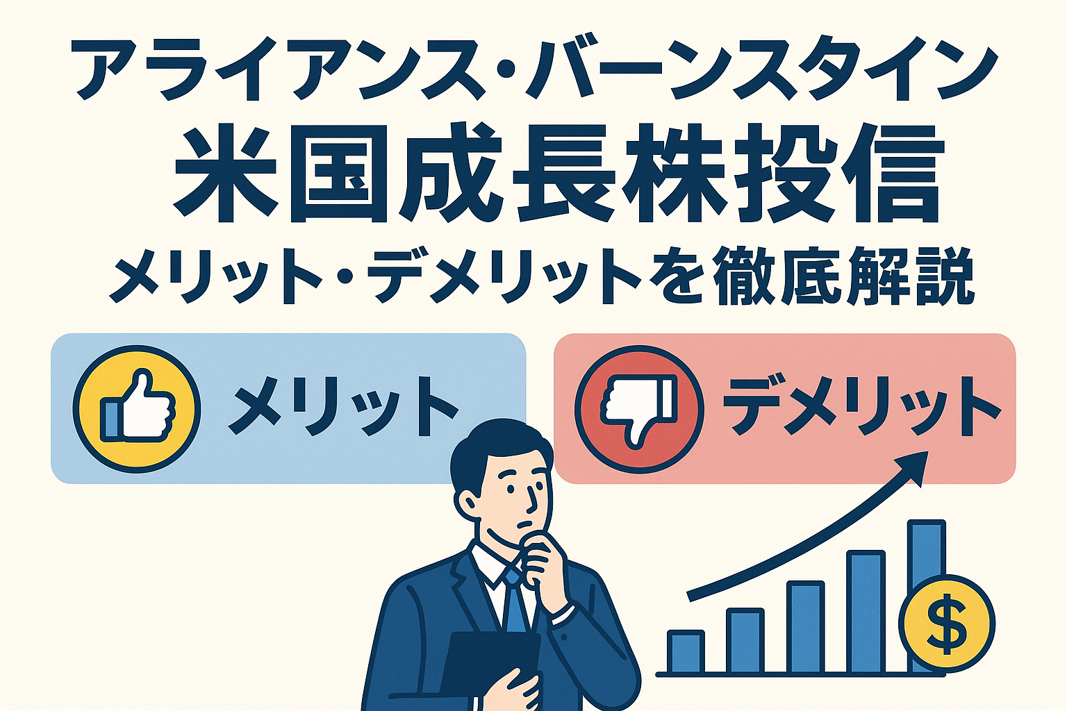 アライアンス・バーンスタイン米国成長株投信のメリット・デメリットを徹底解説