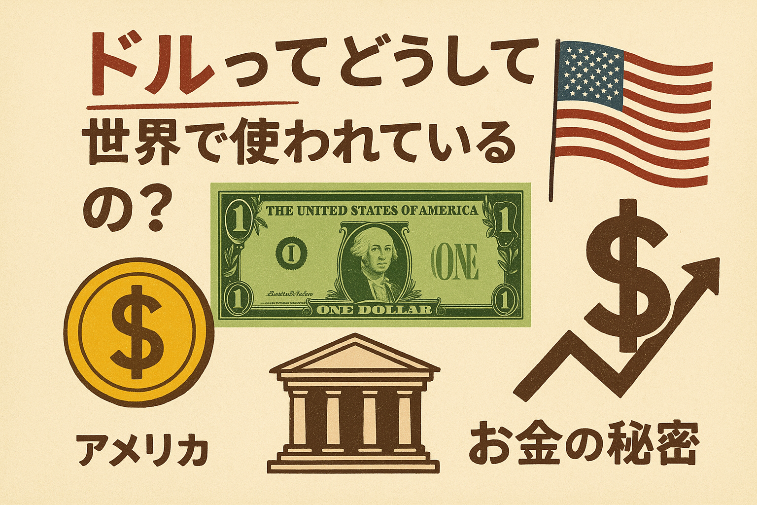 ドルってどうして世界で使われているの？アメリカ経済とお金の秘密