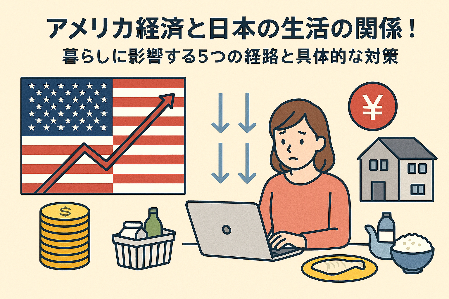 アメリカ経済と日本の生活の関係！暮らしに影響する5つの経路と具体的な対策