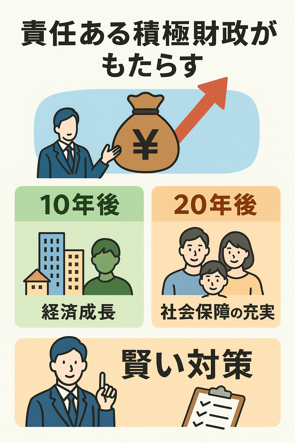 責任ある積極財政がもたらす10年後と20年後の日本の年金・税制・資産運用への具体的影響と賢い対策