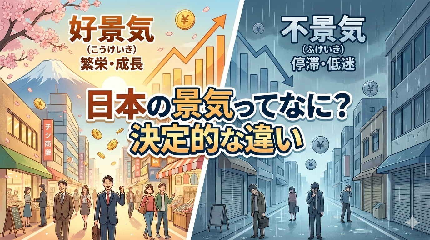 日本の景気ってなに？お金の流れから紐解く好景気と不景気の決定的な違い