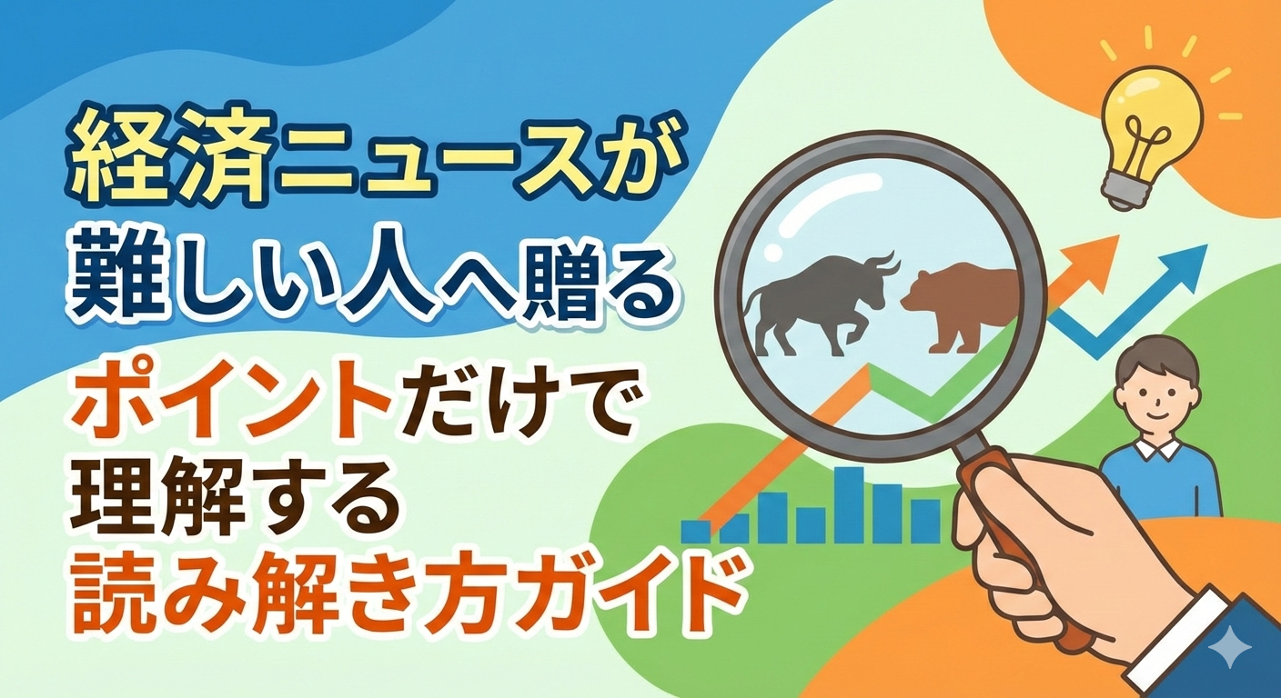 経済ニュースが難しい人へ贈るポイントだけで理解する読み解き方ガイド