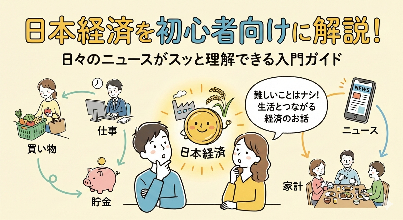 日本経済を初心者向けに解説！日々のニュースがスッと理解できるため入門ガイド