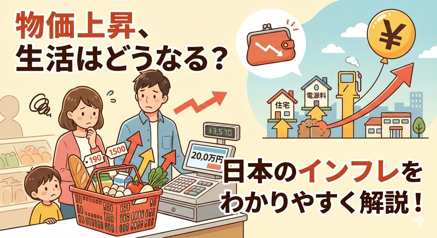 物価が上がると生活はどうなる？日本のインフレをわかりやすく解説！